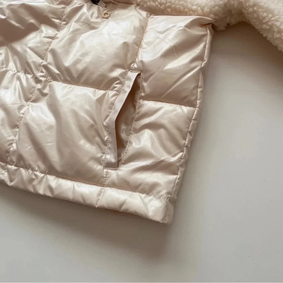 FABLETICS Nelly Mixed Media Half Zip Cream Size Large - Picture 14 of 16